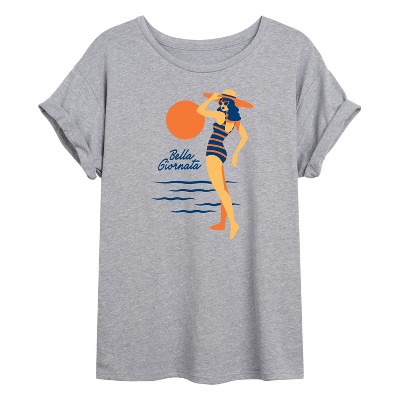 Women's - Instant Message - Bella Giornata Oversized Graphic T-Shirt