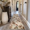 World Rug Gallery Beige Multi Botanical Scroll Indoor Area Rug - 2 of 4