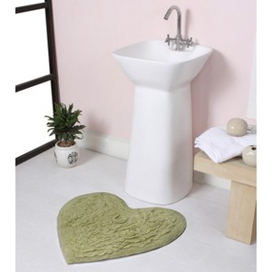 Bell Flower Collection Cotton Floral Pattern Tufted Bath Rug - Home Weavers - 1 of 4