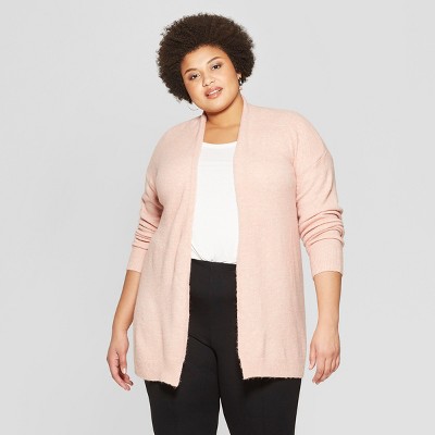plus size blush cardigan