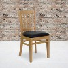 Flash Furniture Vertical Slat Back Wooden Restaurant Chair - 2 of 4