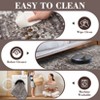 Vintage Machine Area Rug  Non Shedding Soft Distressed Flower Printed Indoor Carpet Non Slip Floor Mat - 3 of 4