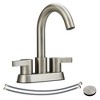 Centerset Bathroom Sink Faucet with 2 Handles and Included Pop-Up Drain Assembly - 2 of 4