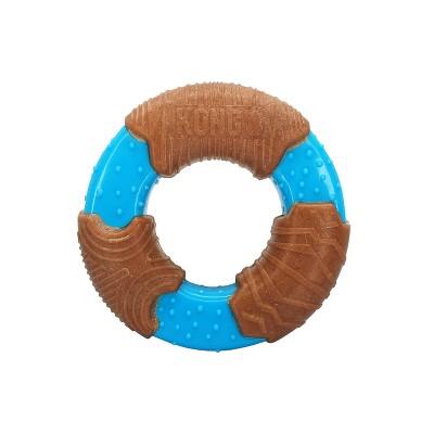KONG Corestrength Bamboo Ring Dog Toy - Blue - S