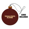 Texas State Alumni Wood Christmas Tree Holiday Ornament - 2 of 4