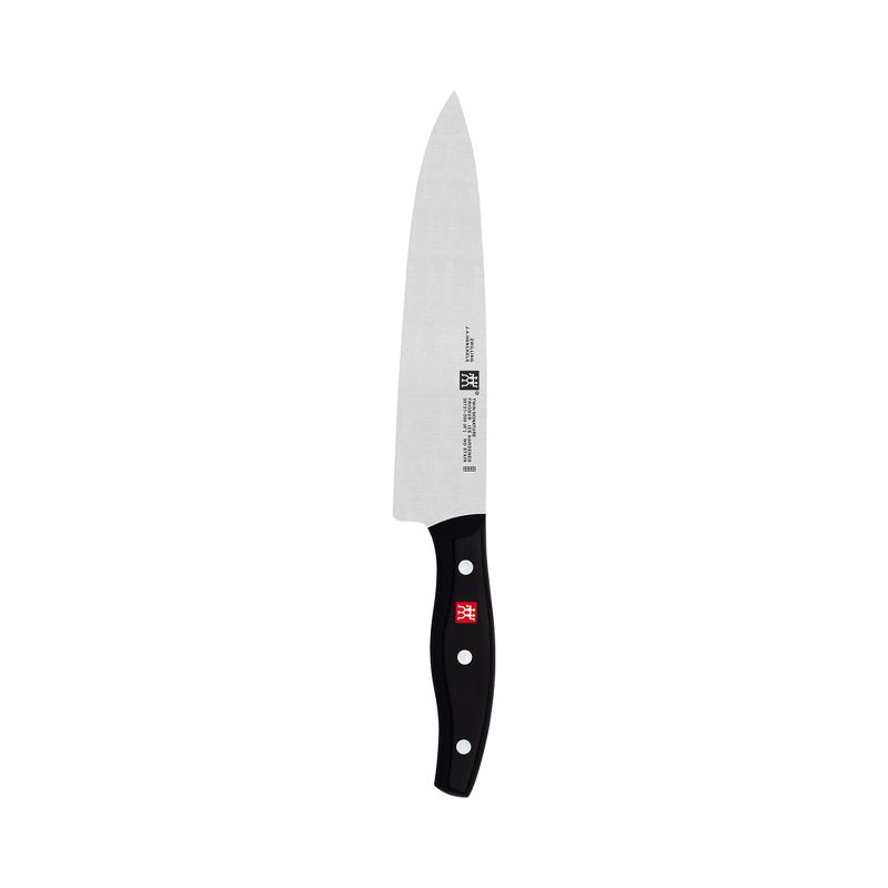 ZWILLING TWIN Signature 8-inch German Chef Knife, Kitchen Knife, Stainless Steel Knife, Black, 1 of 4