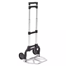 Liberty Industrial 10001 Easy Travel Folding Luggage Hand Truck Cart Aluminum Construction w/Grips Hand Truck