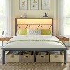 AMERLIFE Metal Bed Frame with LED Strip Light - 2 of 2