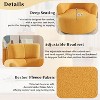 360° Swivel Barrel Chair with Adjustable Headrest - Plush Upholstered Accent Chair for Living Room, Office & Bedroom - 4 of 4
