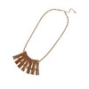 SOHI Women's Russet Brown Party Stone Statement Necklace - 2 of 4
