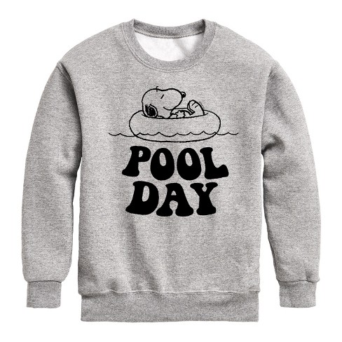 Boys' - Peanuts -  Graphic Long Sleeve Fleece Sweatshirt - image 1 of 4