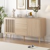 58 Inch Long TV Stand, Modern Cabinet With 2 Doors And 3 Drawers,TV Console Table For Living Room-Cuddlewood - 2 of 4