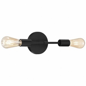 Access Lighting Iconic 2 - Light Wall Light in  Matte Black - 1 of 3