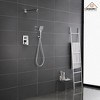 CASAINC 3-Spray Patterns 9.8 in. Wall Mount Dual Shower Heads in Spot Resist - 4 of 4
