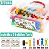 170-Piece STEM Building Blocks Set, Educational Construction Toys for Creative Kids Ages 4-9 - 4 of 4