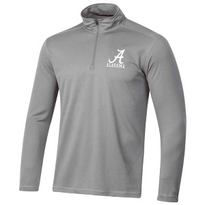 NCAA Alabama Crimson Tide Men's Gray 1/4 Zip Sweatshirt - 1 of 3