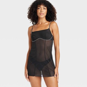 Women's Rhinestone Lingerie Dress - Auden™ - 1 of 4