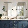 PexFix 31" x 24" Iron Rectangle Black Pivot Wall Mirror Tilting Bathroom Vanity Mirror Metal Framed Adjustable Two-way mirror for Bedroom Living Room - 4 of 4