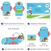 Big Dot of Happiness Farm Animals - Fill-In Cards - Barnyard Baby Shower or Birthday Party Fold and Send Invitations - Set of 8 - 3 of 4