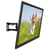 Mount-It! Full Motion TV Wall Mount, Dual Arm Articulating TV Mount, Low Profile Flat Screen Bracket with Tilt and Swivel Fits 32-55 Inches TV - 2 of 4