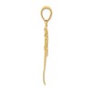 Black Bow Jewelry 14k Yellow Gold Extra Large Diamond Cut Filigree Dragonfly Pendant - 2 of 4