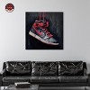 Notoriart Black and Red Hanging Sneaker Wall Art Unframed - 2 of 4