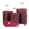 Whisen 5-Piece Set Luggage Sets ABS Lightweight Suitcase with Travel Bag, Toiletry Bag, TSA Lock and Rotating Wheels - 2 of 4