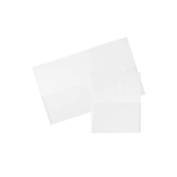 Blank Two Pocket Neon Cardstock Presentation Folders (Pack of 6