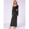 Jess by Meiko Women's Scoop Neck Bodycon Sculpt Maxi Dress - 2 of 4