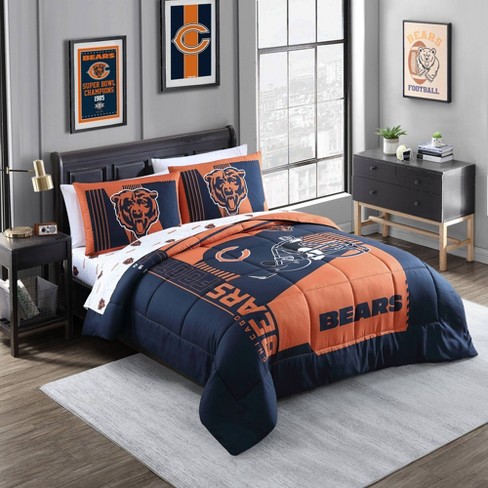 NFL Chicago Bears Football Full Bedding hotsell Set Comforter Sheets Lamp Throw Blanket