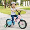 Infans 12" Kids Bike w/Adjustable Saddle Handlebar Removable Training Wheels Handbrake - 4 of 4