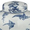 Dahlia Studios Kookaburra 9 1/2" High Blue and White Ceramic Decorative Jar with Lid - image 2 of 4