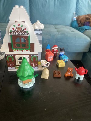 LEGO DUPLO - Juguete de casa de jengibre de Papá Noel con figura de Papá  Noel, idea de regalo para niños pequeños, niñas y niños de 2 años más, 10976