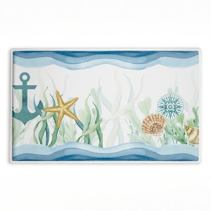 Stupell Industries Bayside Sea Life & Ship Printed Plush Bathroom Floor Mat, design by Kim Allen - 1 of 4