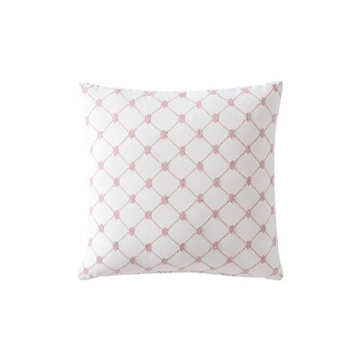 Linen Classique Dotted Windowpane Reversible Decorative Pillow