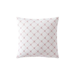 Linen Classique Dotted Windowpane Reversible Decorative Pillow - 1 of 3
