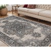 Ivory Taupe And Gray Medallion Area Rug - 2 of 4
