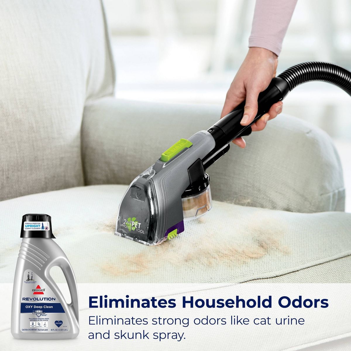 BISSELL Revolution Oxy 48oz Deep Clean Formula - 3975: Liquid Floor Cleaner, Eliminates Stains & Odors, Pet Stain Remover - thumbnail 5