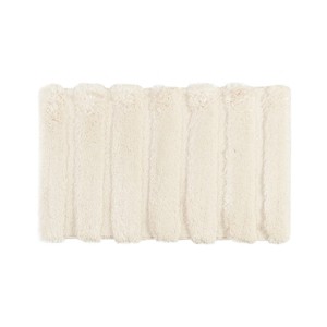 ChicFurnit Bath Rug and Mat Luster Finish High Low Design for Fresh Bathroom Style, Beige, 5.41"*17.72"*5.51" - 1 of 4
