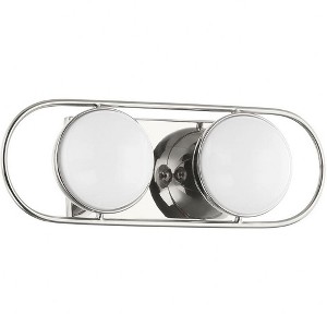 Mitzi Amy 2 - Light Vanity in  Polished Nickel Opal Glossy Shade - 1 of 1