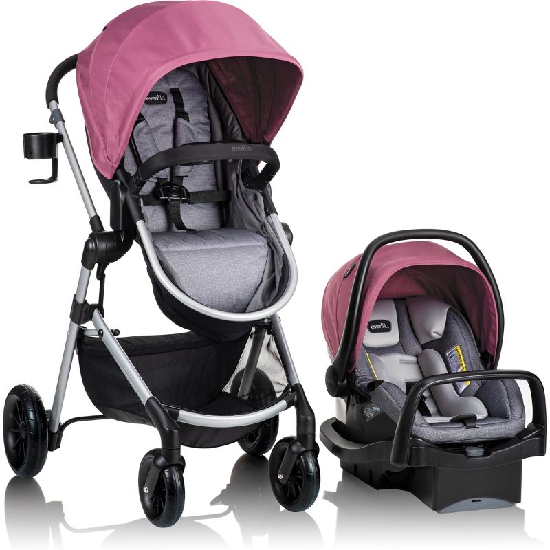 Evenflo Pivot Modular Travel System with LiteMax Infant Car Seat with Anti-Rebound Bar, 1 of 42
