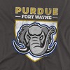 Men's Purdue University Fort Wayne Official Distressed Primary Logo Adult T-Shirt Purdue University Fort Wayne - 2 of 4