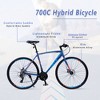 NicBex 700C Hybird Bike with Shimano 24-Speed Gears for Adults,City Bicycle with Aluminum Alloy Frame,Rigid Suspension,Disc Brake - 3 of 4