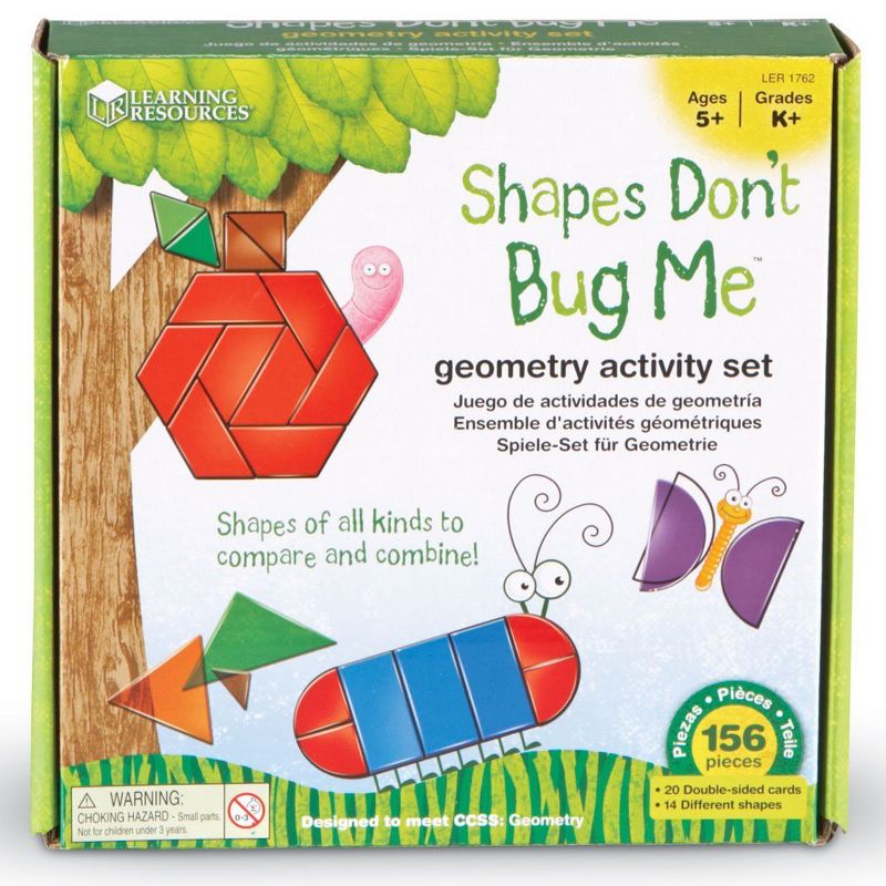 Learning Resources Shapes Don\'t Bug Me Geometry Activity Set, 3 of 7