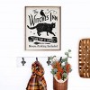 Kendrick Home Witches Inn Stay For A Spell Cat Wall Art White - 3 of 4