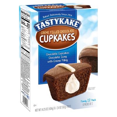 Tastykake Creme Filled Chocolate Cupcakes - 14.25oz/12pk