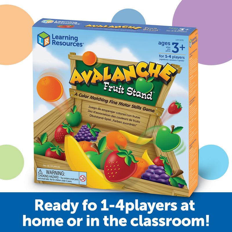 Learning Resources Avalanche Fruit Stand, Fine Motor Game, Ages 3+, 3 of 6