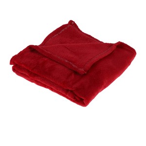Unique Bargains Blanket Simple Coral Fleece 39"x28" - 1 of 4