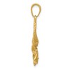 Black Bow Jewelry 14k Yellow Gold 2D Eagle Pendant - 2 of 4