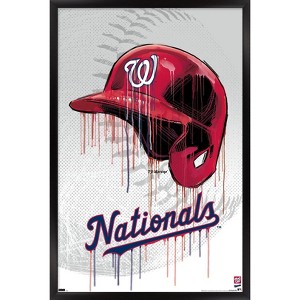 Trends International MLB Washington Nationals - Drip Helmet 22 Framed Wall Poster Prints - 1 of 4